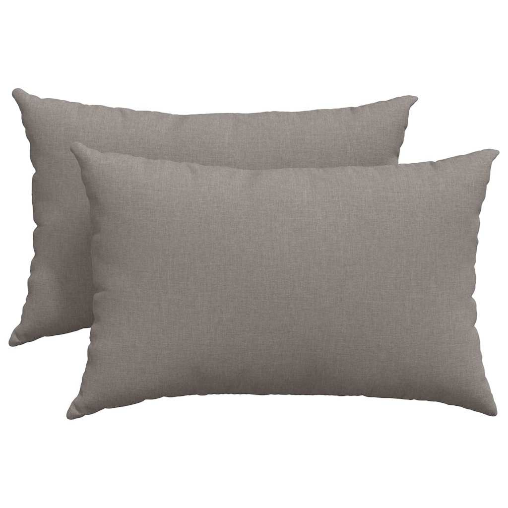 Sofapuder 2 pcs Gråbrun 60 x 40 cm Stof
