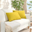 Sofapuder 2 pcs Lys Gul 60 x 40 cm Stof
