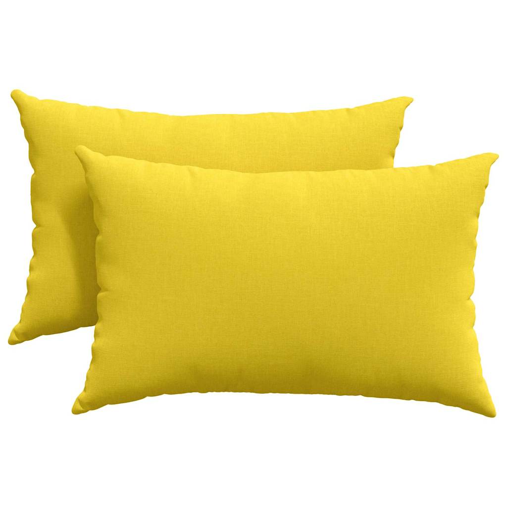 Sofapuder 2 pcs Lys Gul 60 x 40 cm Stof