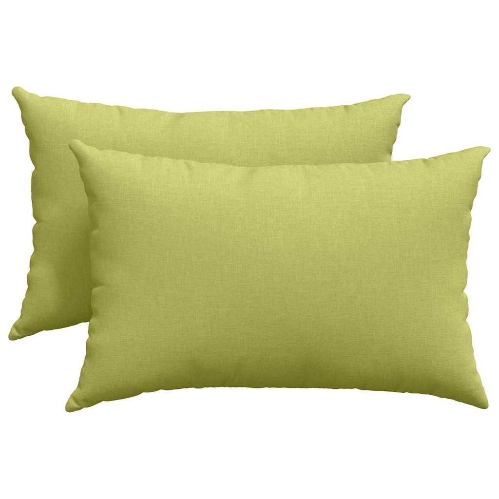 Sofapuder 2 pcs Lys grøn 60 x 40 cm Stof