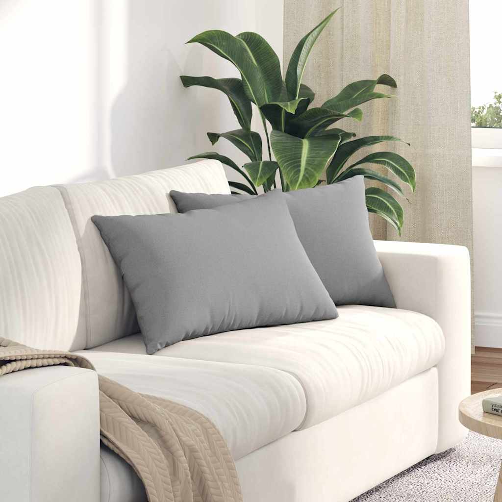 Sofapuder 2 pcs Skygrå 60 x 40 cm Stof