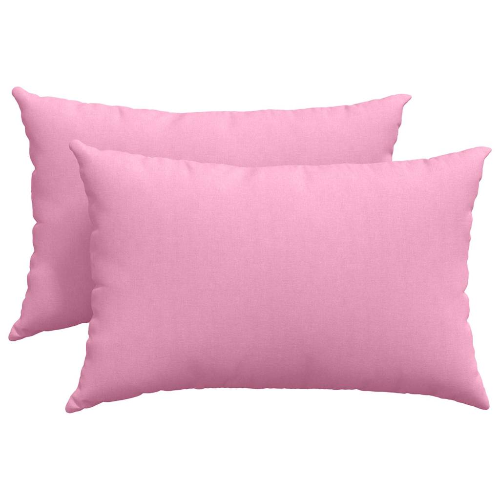 Sofapuder 2 pcs Lyserød 60 x 40 cm Stof