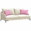 Sofapuder 2 pcs Lyserød 60 x 40 cm Stof