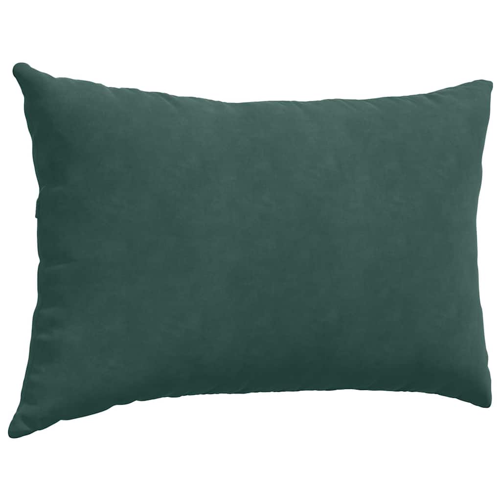 Sofapuder 2 pcs Mørkegrøn 60 x 40 cm Velourstof