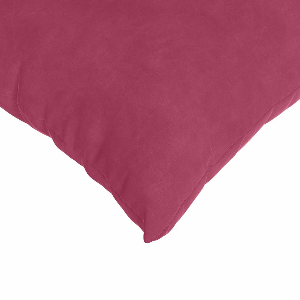 Sofapuder 2 pcs Vinrød 60 x 40 cm Velourstof