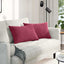 Sofapuder 2 pcs Vinrød 60 x 40 cm Velourstof