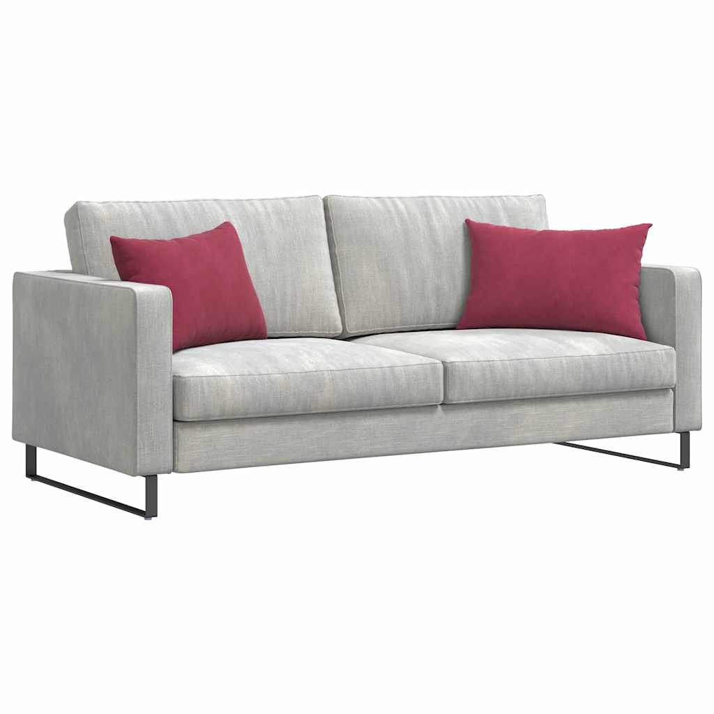 Sofapuder 2 pcs Vinrød 60 x 40 cm Velourstof