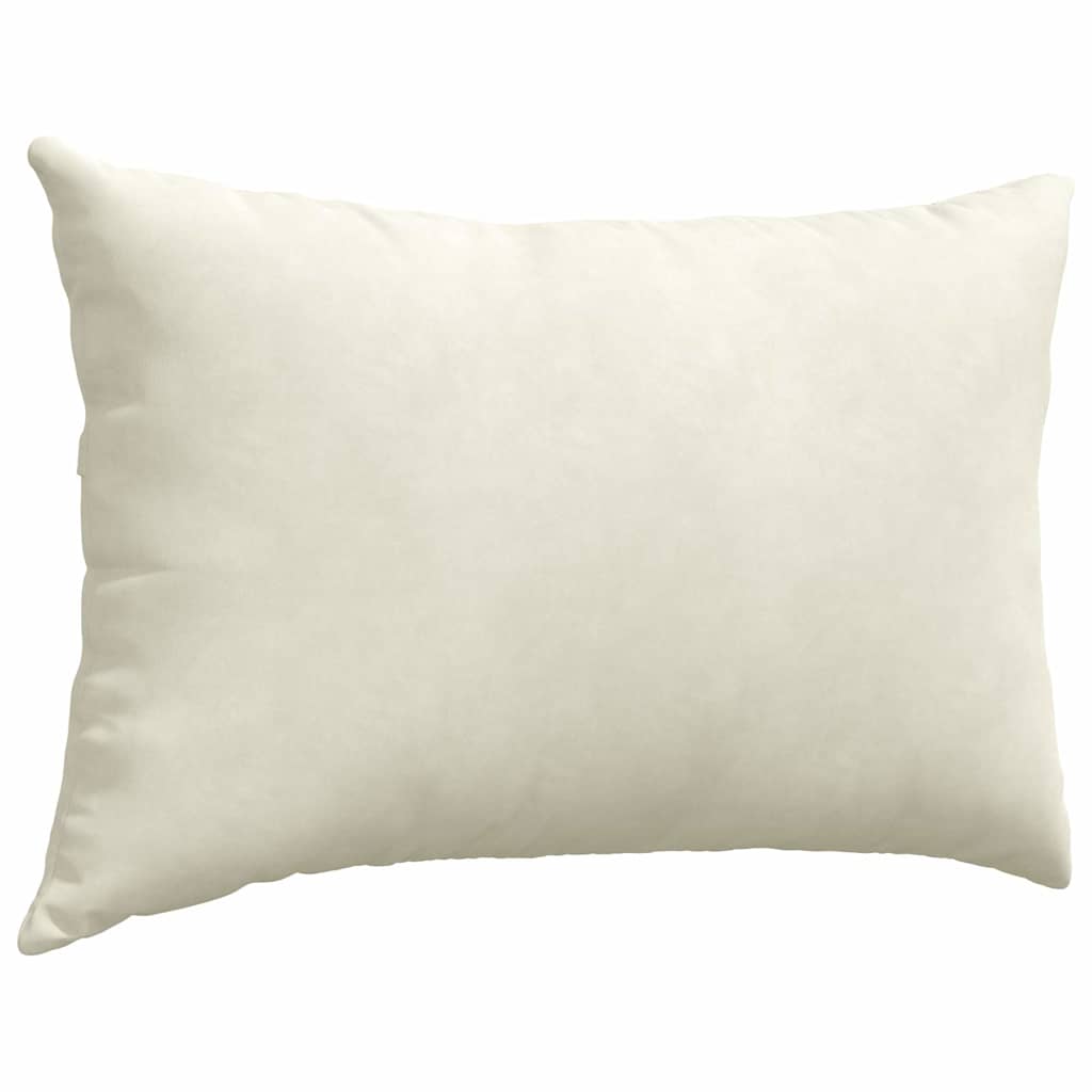 Sofapuder 2 pcs Creme 60 x 40 cm Velourstof