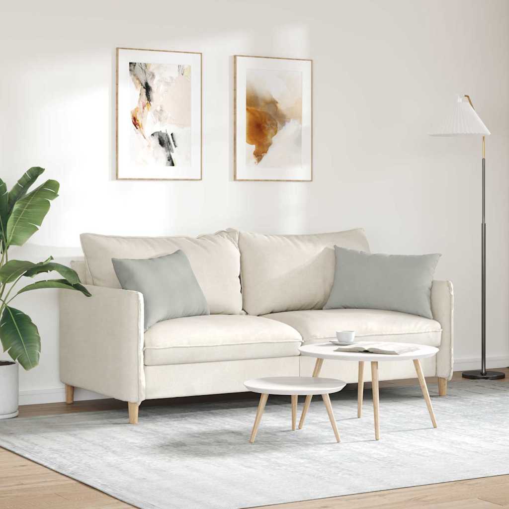 Sofapuder 2 pcs Lysegrå 60 x 40 cm Stof