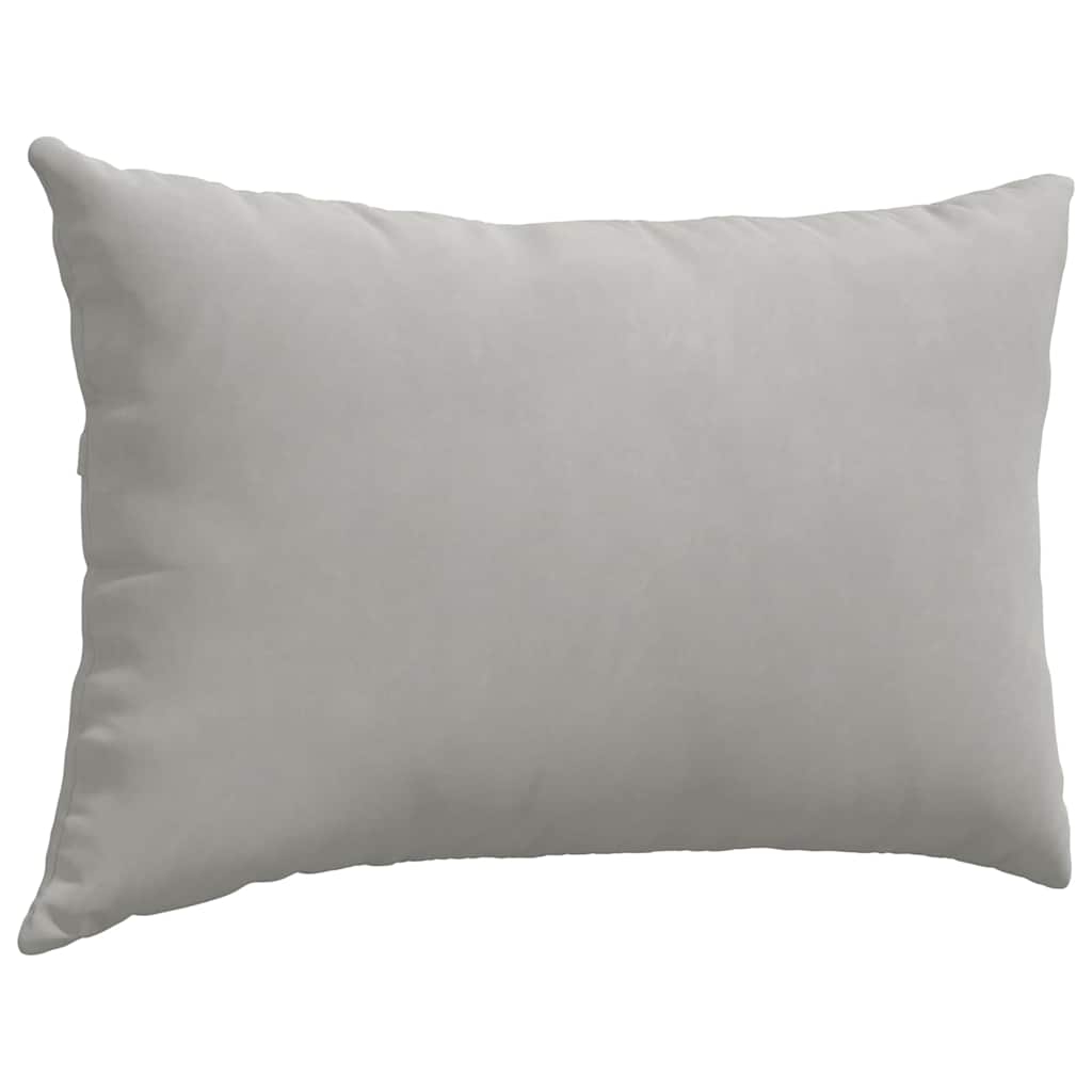 Sofapuder 2 pcs Lysegrå 60 x 40 cm Stof