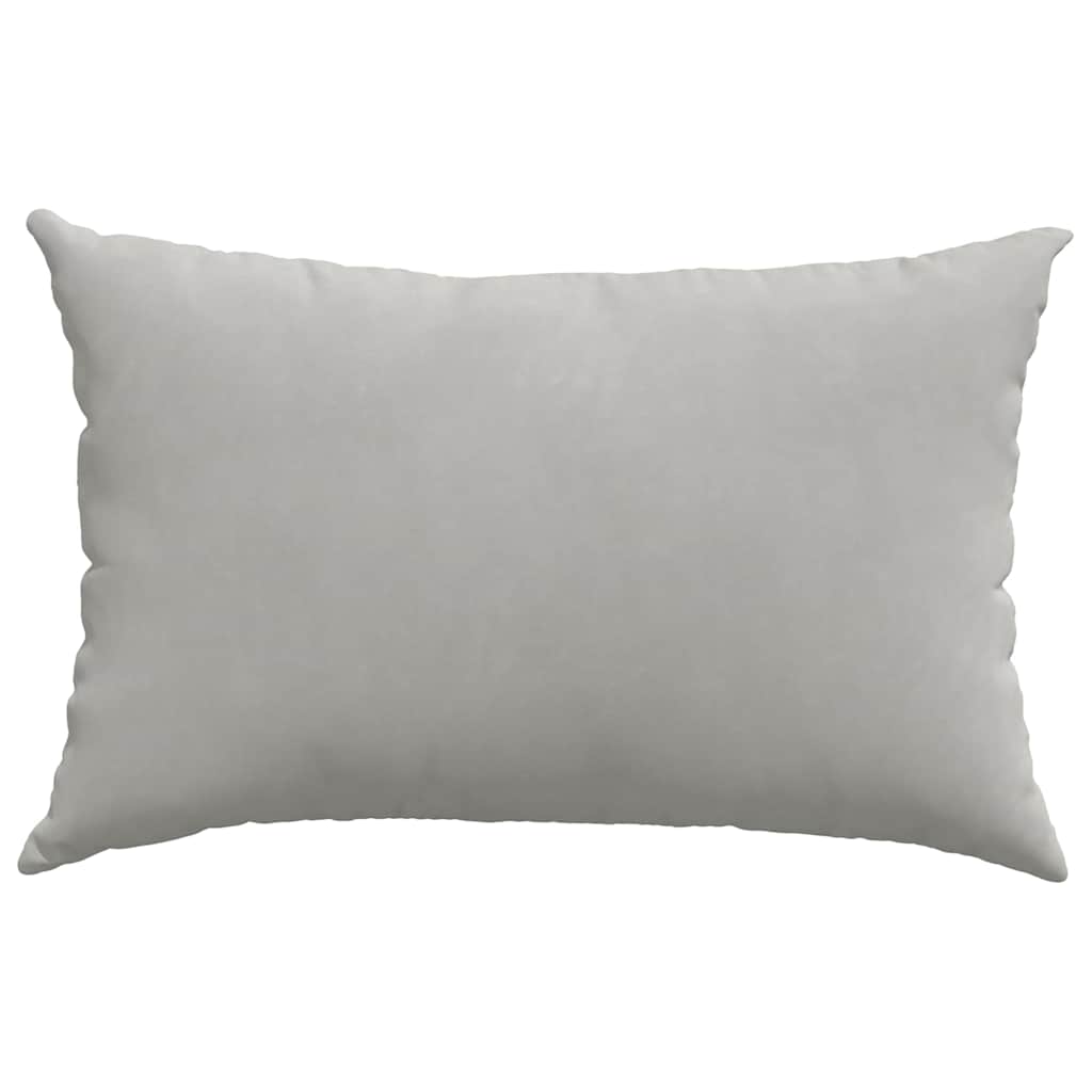 Sofapuder 2 pcs Lysegrå 60 x 40 cm Stof