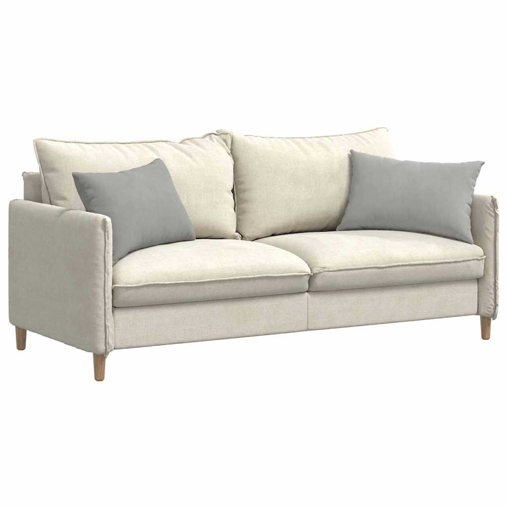 Sofapuder 2 pcs Lysegrå 60 x 40 cm Stof