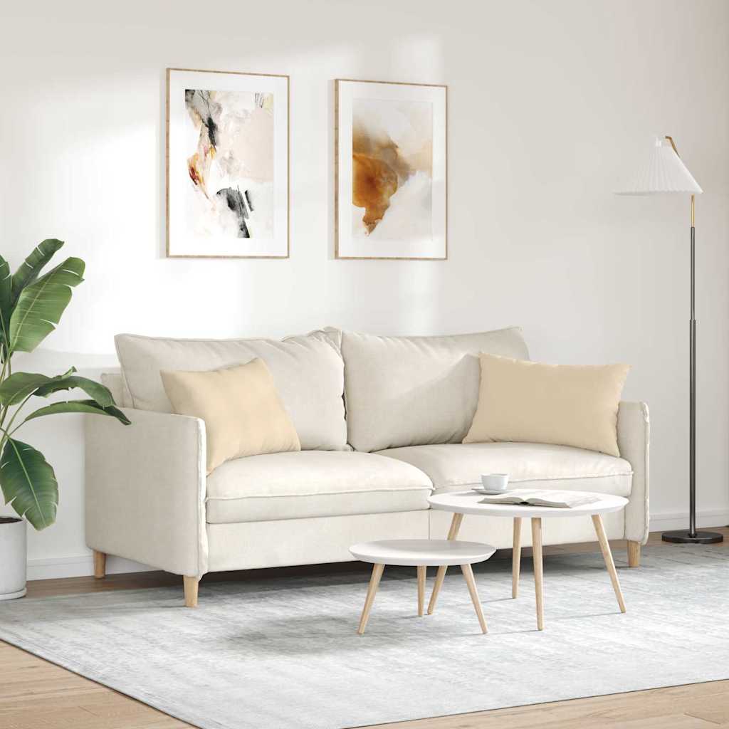 Sofapuder 2 pcs Creme 60 x 40 cm Stof