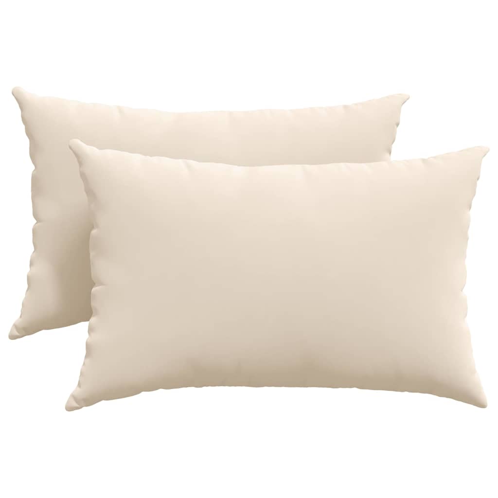 Sofapuder 2 pcs Beige 60 x 40 cm Stof