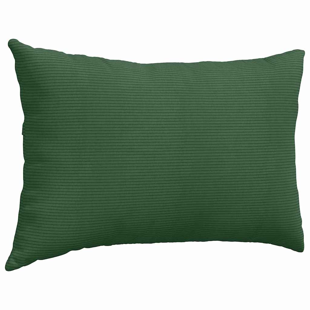 Sofapuder 2 pcs Mørkegrøn 60 x 40 cm Velourstof