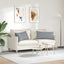 Sofapuder 2 pcs Lysegrå 80 x 40 cm Stof