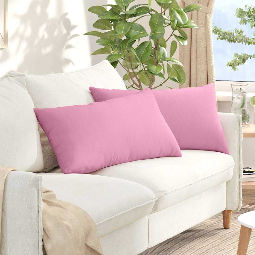 Sofapuder 2 pcs Lyserød 80 x 40 cm Stof