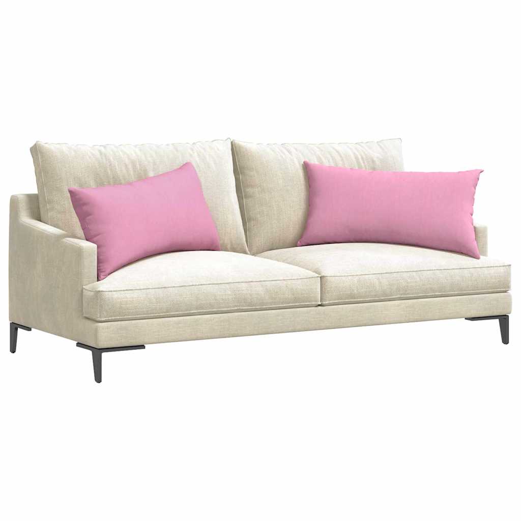 Sofapuder 2 pcs Lyserød 80 x 40 cm Stof