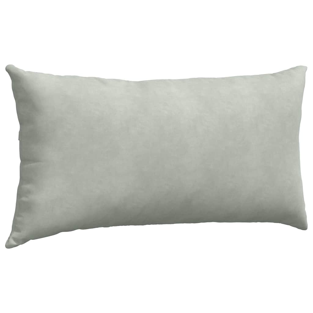 Sofapuder 2 pcs Lysegrå 80 x 40 cm Velourstof