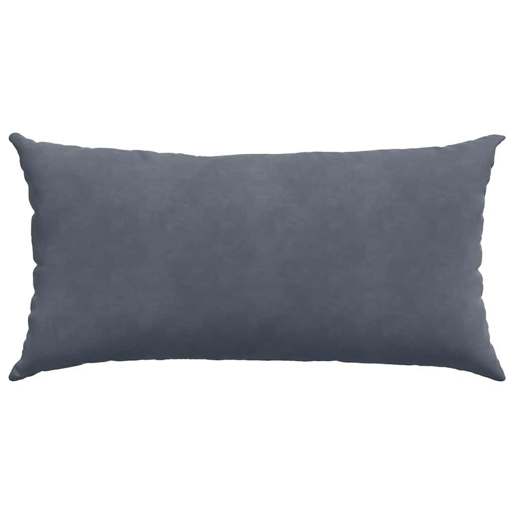Sofapuder 2 pcs Mørkegrå 80 x 40 cm Velourstof