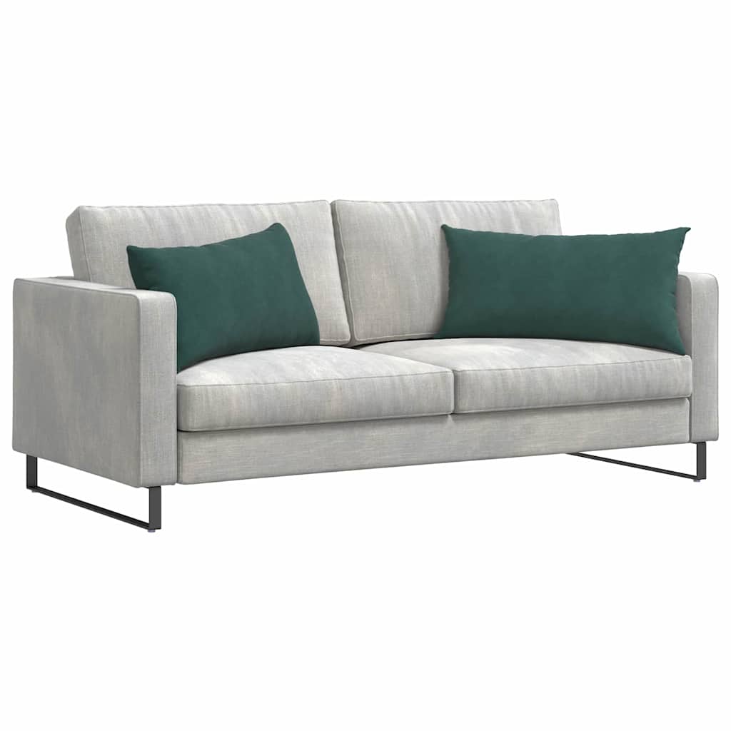 Sofapuder 2 pcs Mørkegrøn 80 x 40 cm Velourstof
