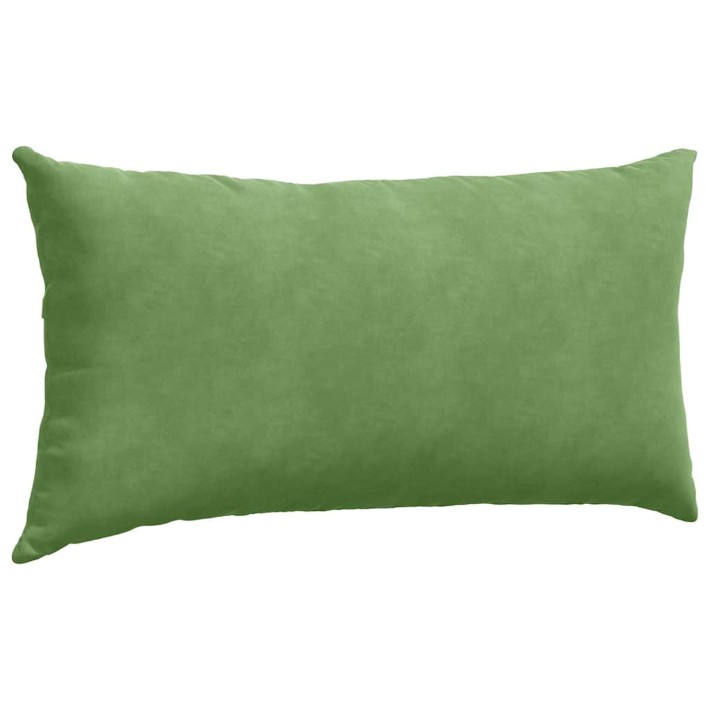 Sofapuder 2 pcs Lys grøn 80 x 40 cm Velourstof