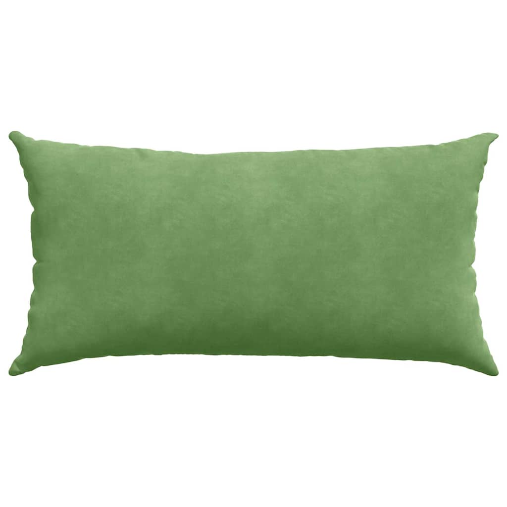 Sofapuder 2 pcs Lys grøn 80 x 40 cm Velourstof