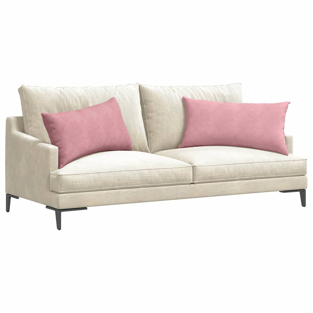 Sofapuder 2 pcs Lyserød 80 x 40 cm Velourstof
