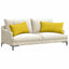 Sofapuder 2 pcs Gul 80 x 40 cm Velourstof