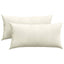 Sofapuder 2 pcs Creme 80 x 40 cm Velourstof