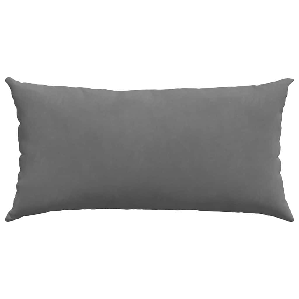 Sofapuder 2 pcs Mørkegrå 80 x 40 cm Stof
