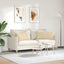 Sofapuder 2 pcs Creme 80 x 40 cm Stof