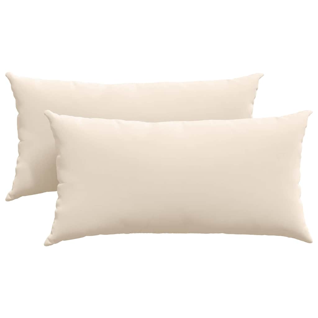 Sofapuder 2 pcs Beige 80 x 40 cm Stof