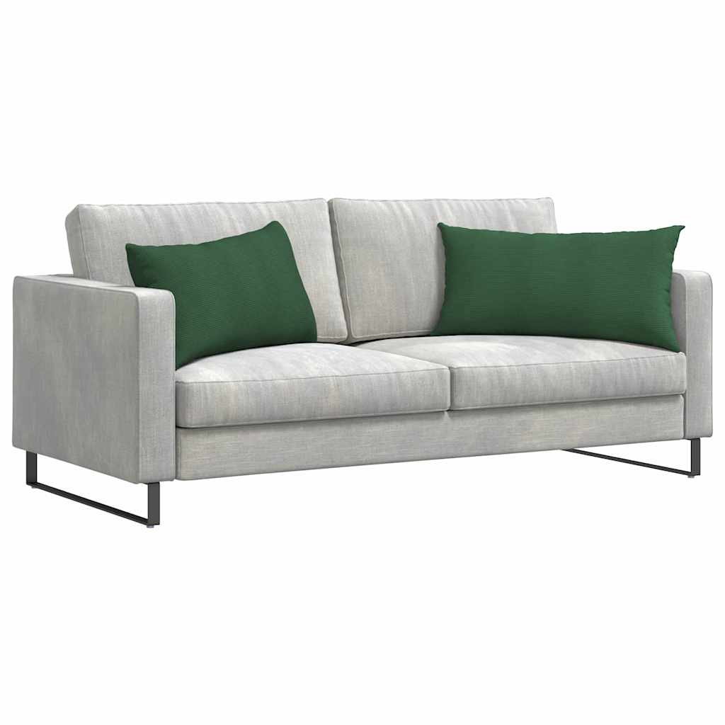 Sofapuder 2 pcs Mørkegrøn 80 x 40 cm Velourstof
