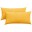 Sofapuder 2 pcs Lys Gul 80 x 40 cm Velourstof