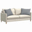 Sofapuder 2 pcs Lysegrå 70 x 50 cm Stof