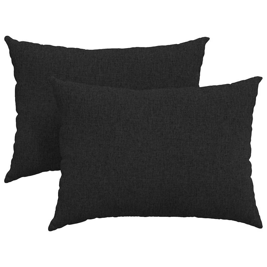 Sofapuder 2 pcs Sort 70 x 50 cm Stof