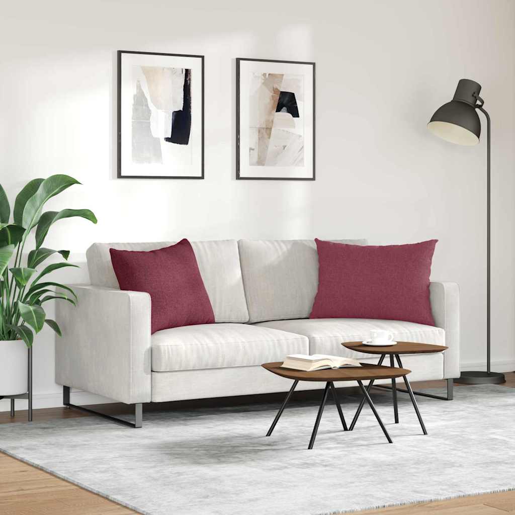 Sofapuder 2 pcs Vinrød 70 x 50 cm Stof