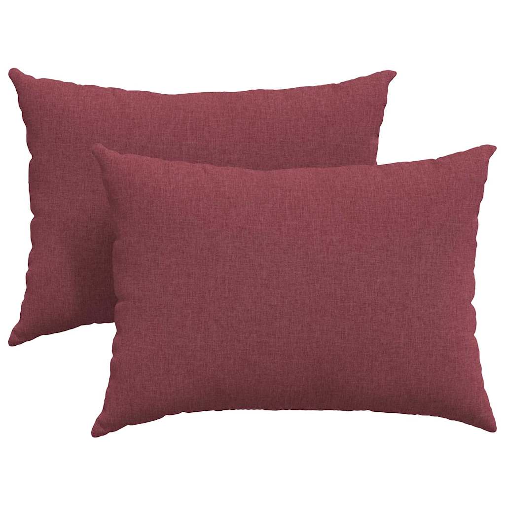 Sofapuder 2 pcs Vinrød 70 x 50 cm Stof