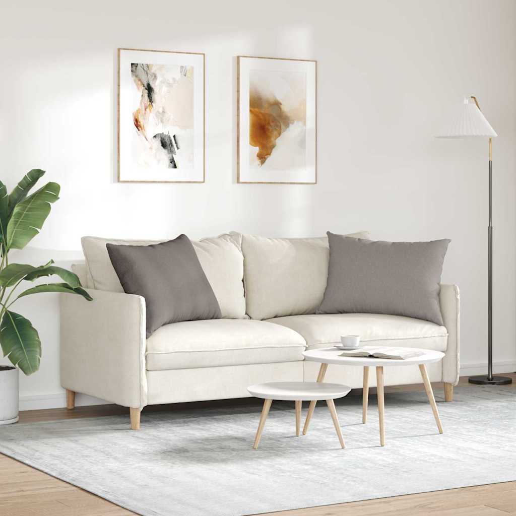 Sofapuder 2 pcs Gråbrun 70 x 50 cm Stof