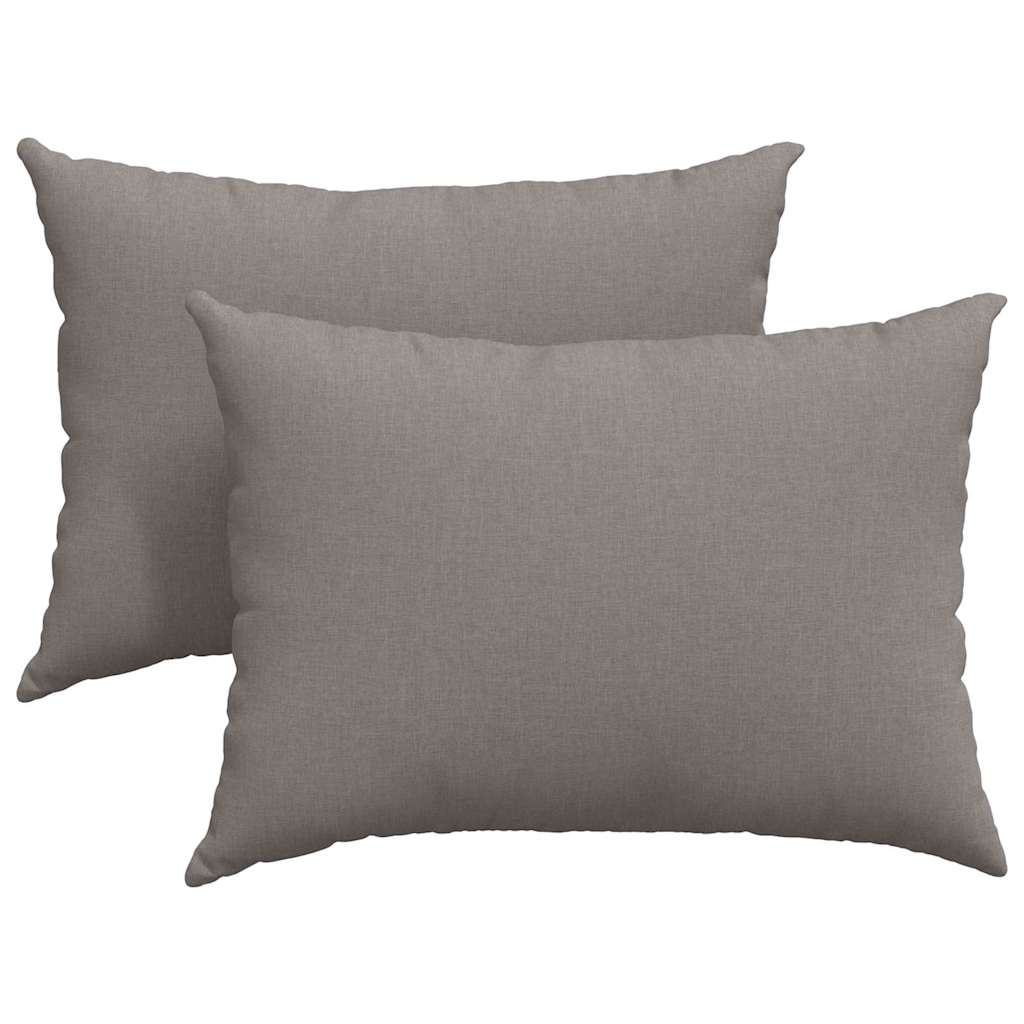 Sofapuder 2 pcs Gråbrun 70 x 50 cm Stof
