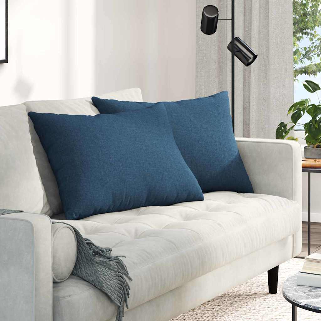 Sofapuder 2 pcs Blå 70 x 50 cm Stof