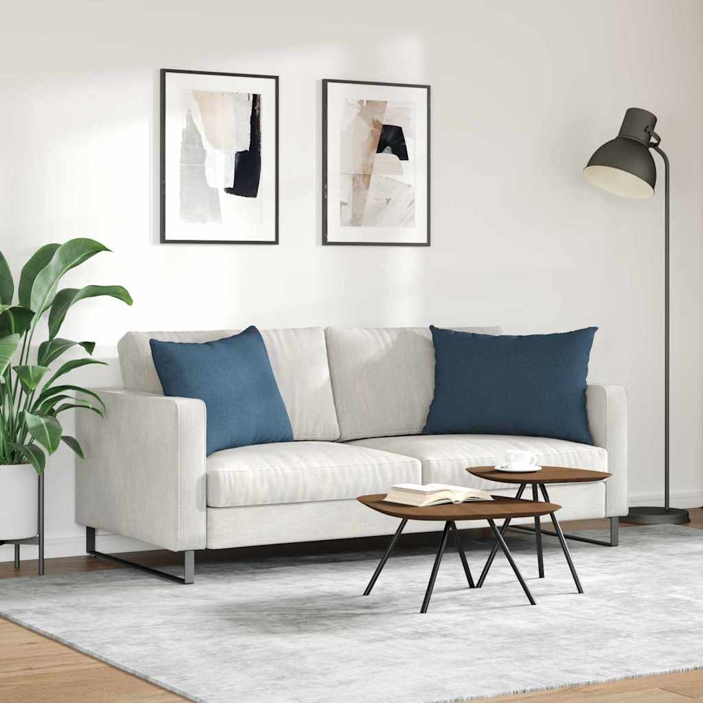 Sofapuder 2 pcs Blå 70 x 50 cm Stof