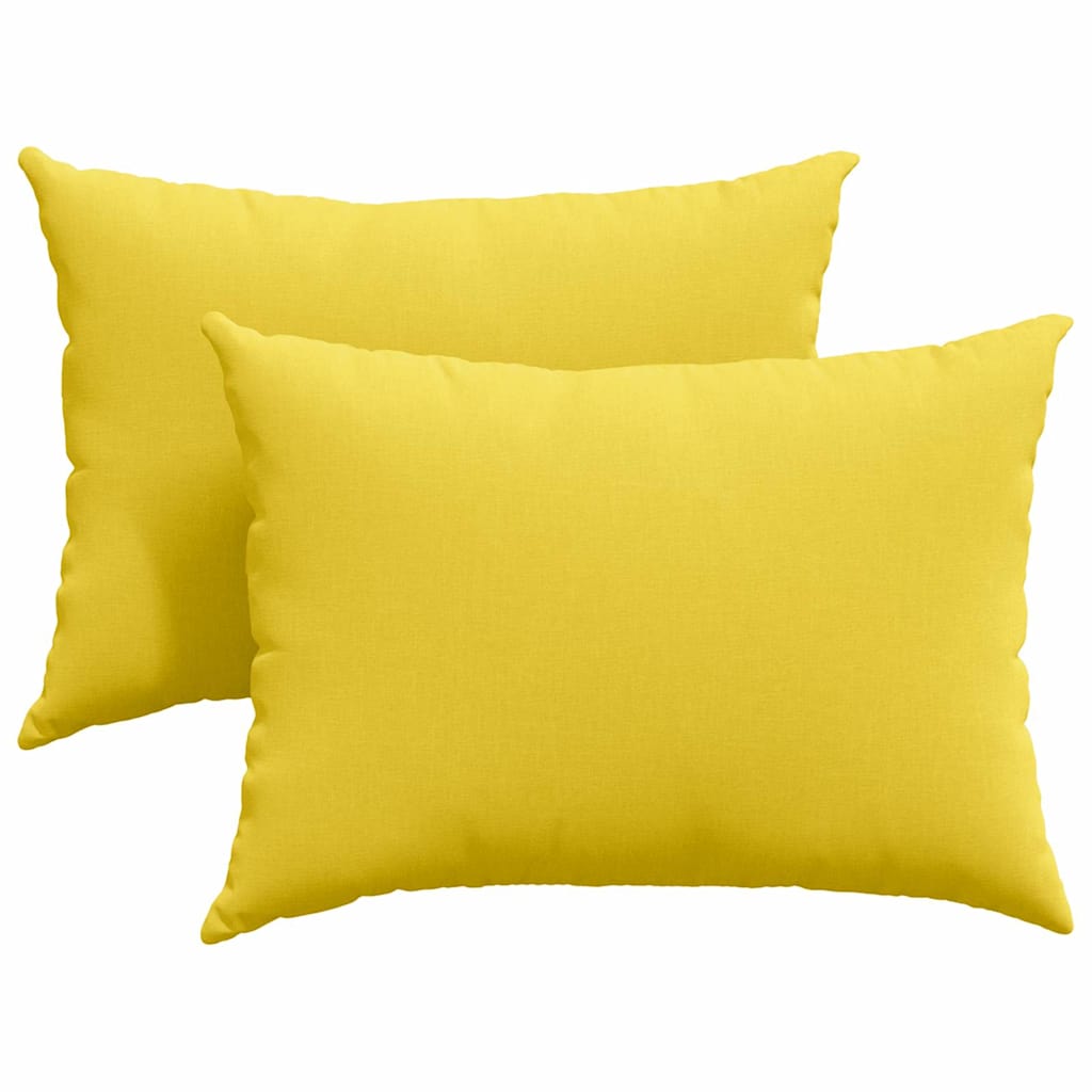 Sofapuder 2 pcs Lys Gul 70 x 50 cm Stof
