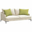 Sofapuder 2 pcs Lys grøn 70 x 50 cm Stof
