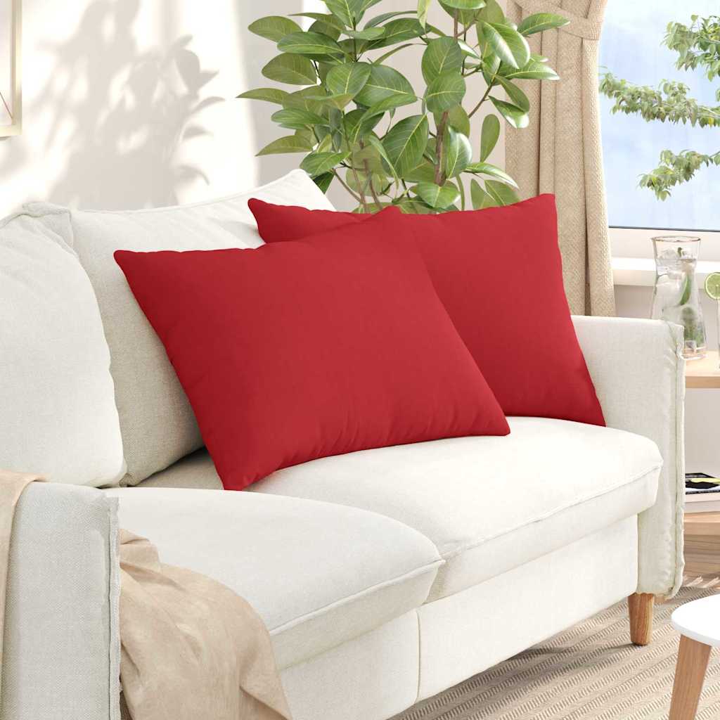Sofapuder 2 pcs Rød 70 x 50 cm Stof