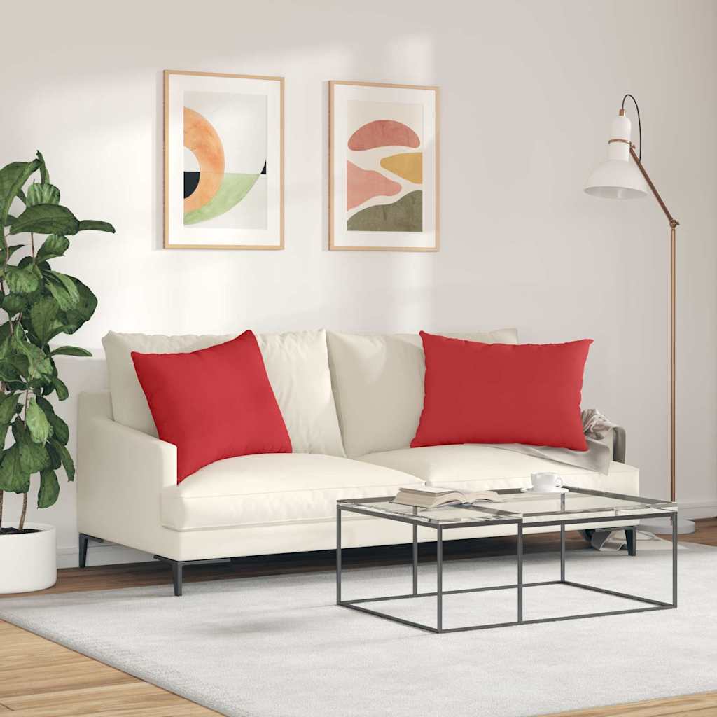 Sofapuder 2 pcs Rød 70 x 50 cm Stof