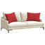 Sofapuder 2 pcs Rød 70 x 50 cm Stof