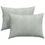 Sofapuder 2 pcs Lysegrå 70 x 50 cm Velourstof