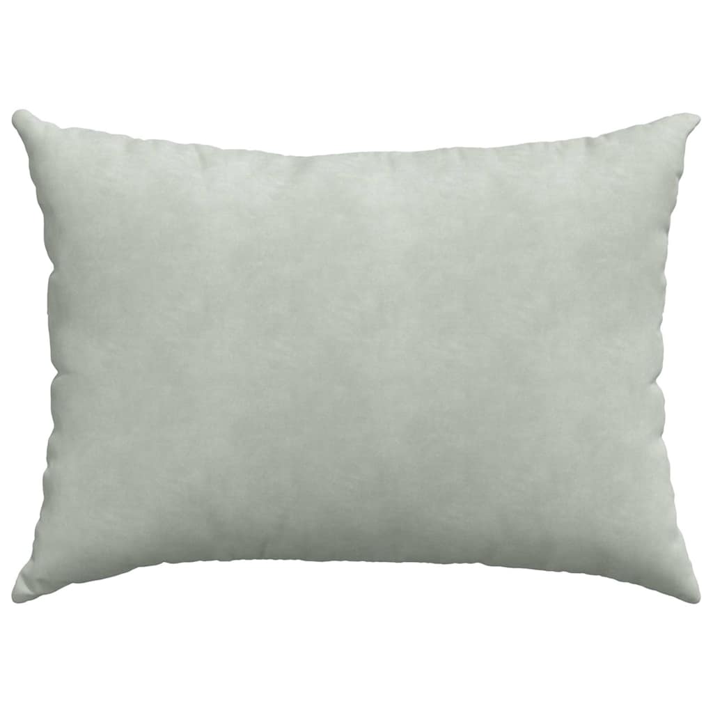 Sofapuder 2 pcs Lysegrå 70 x 50 cm Velourstof